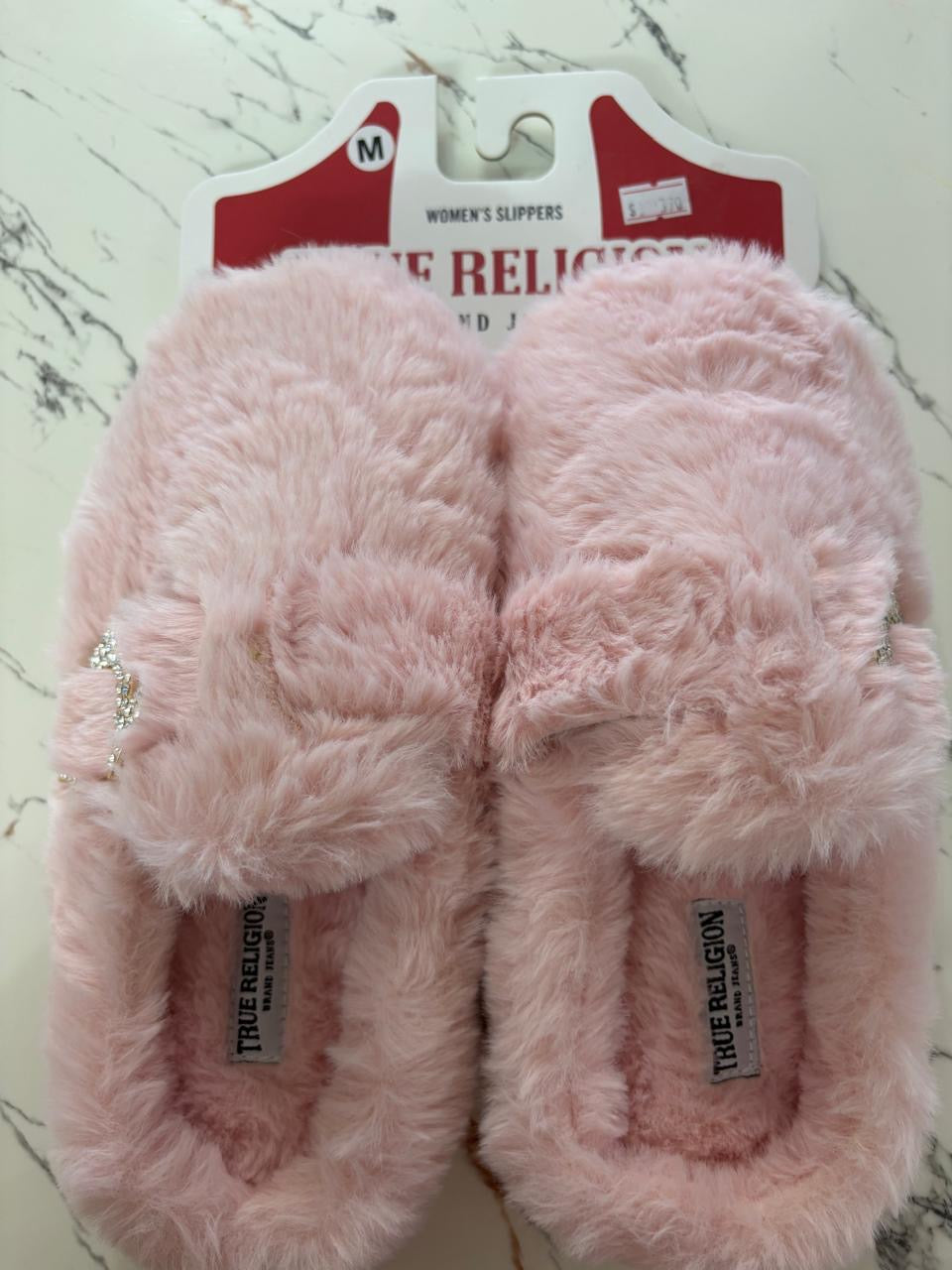 Pantuflas rosas talla M