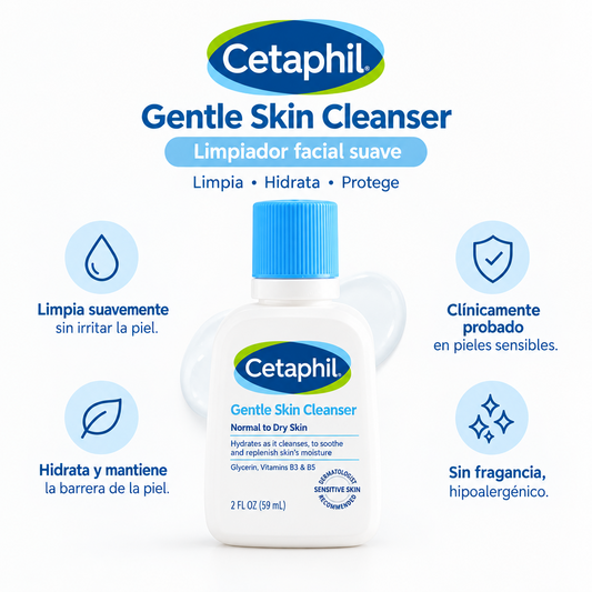1527 Cetaphil Limpiador suave facial diario 59ml
