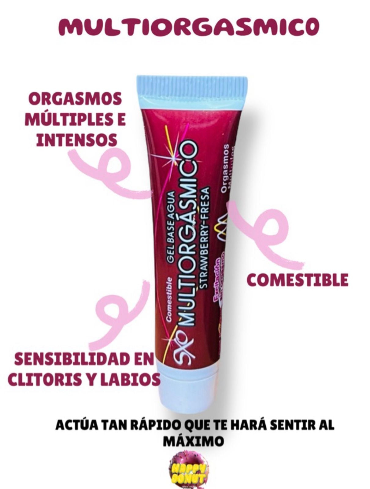 MO-18 *Multiorgasmico Strawberry - fresa 18ml