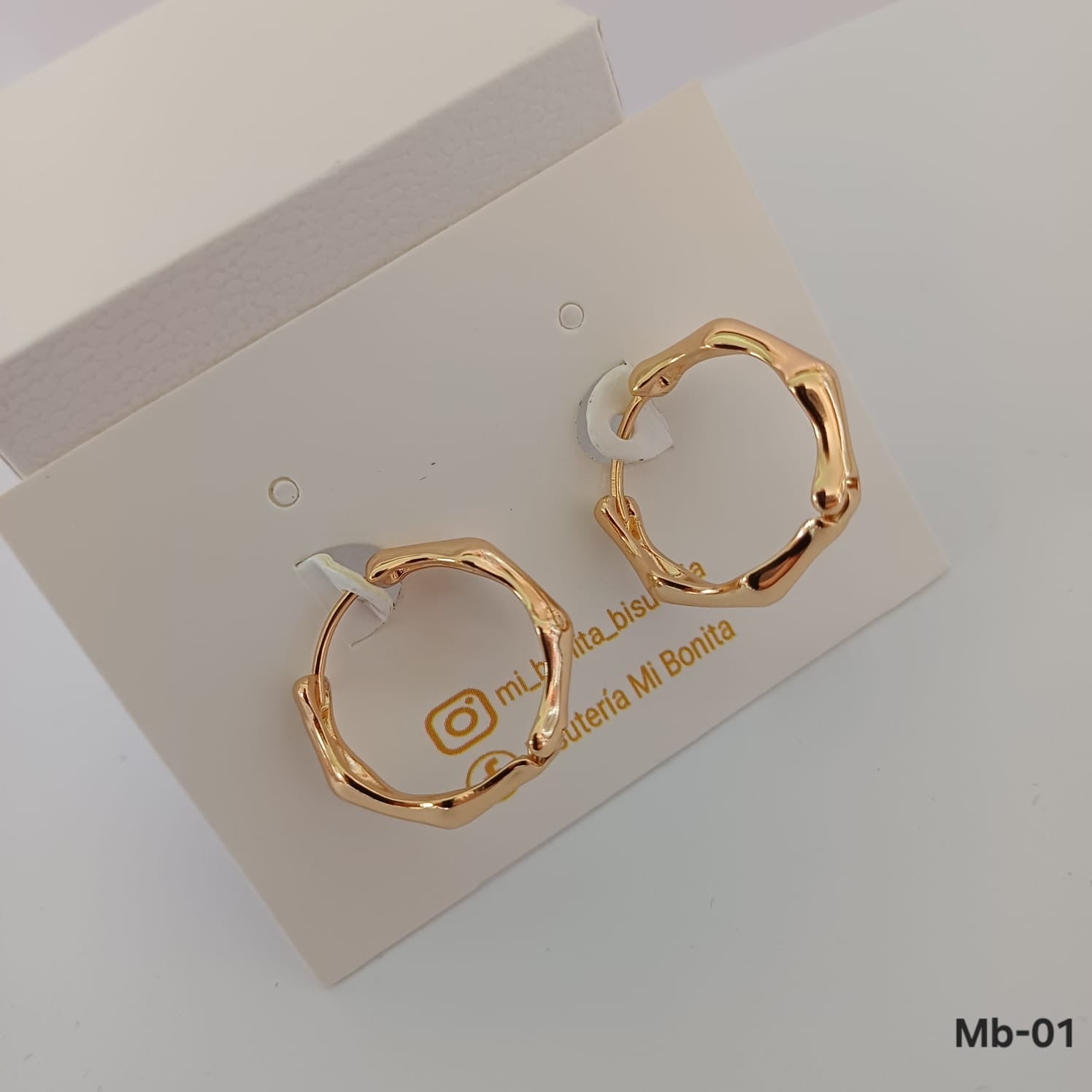 Mb-01 Arracada oro laminado 14k