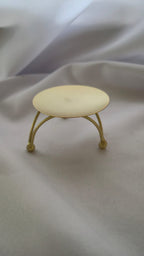 Porta vela dorado alto