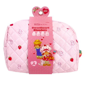 COSMETIQUERA "STRAWBERRY SHORTCAKE" CON 4 ESPONJAS DE MAQUILLAJE SS45954 - CELAVI