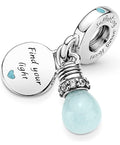 CHP196 Charm colgante Find your light Foco brilla en la obscuridad.