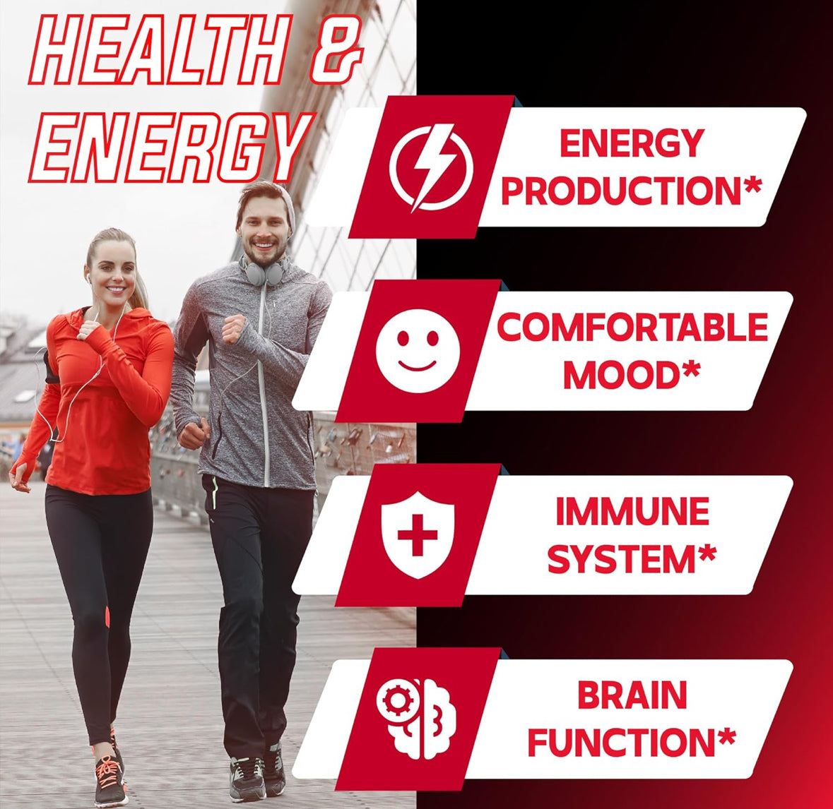 Suplemento NAD+ 1000 mg - Suplemento NAD puro - Reparación de energía y ADN, defensa del envejecimiento, función cerebral - 60 cápsulas