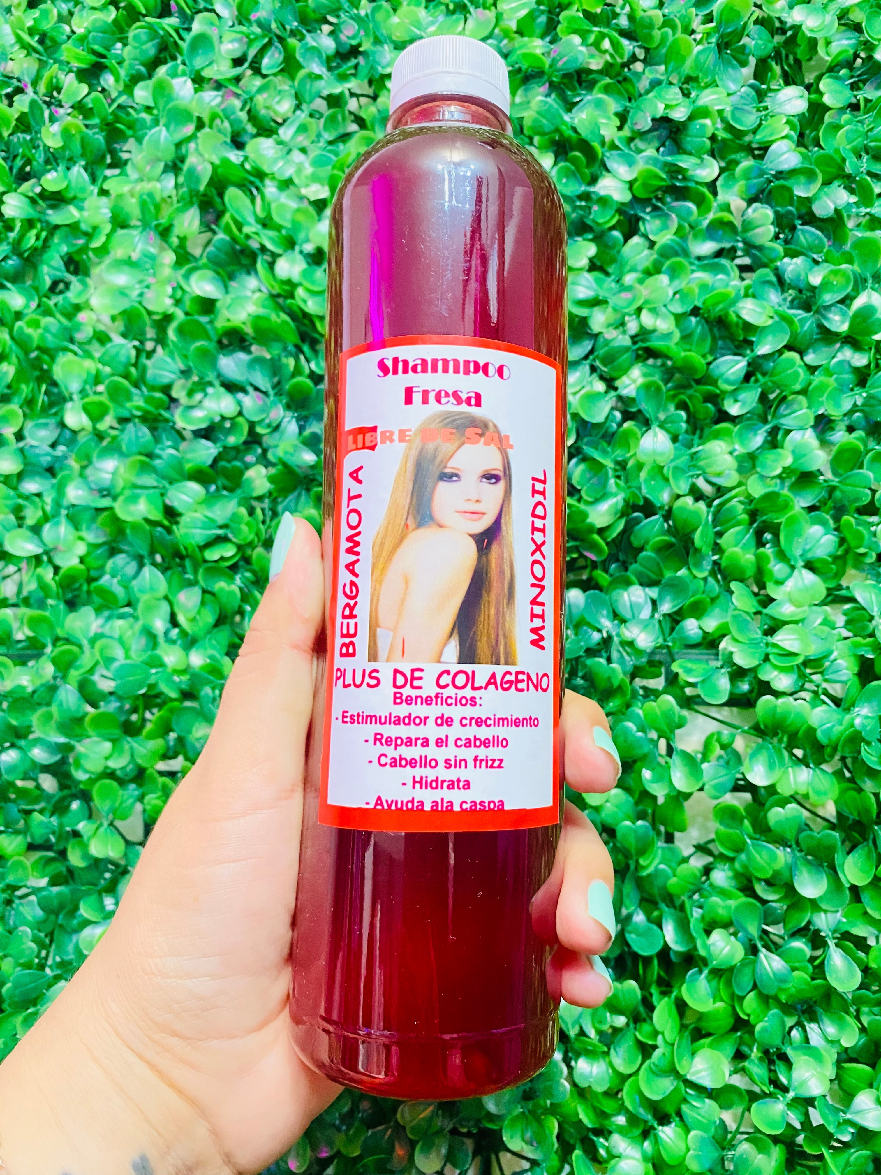 SHAMPOO SIN SAL 500ML Fresa con Minoxidil