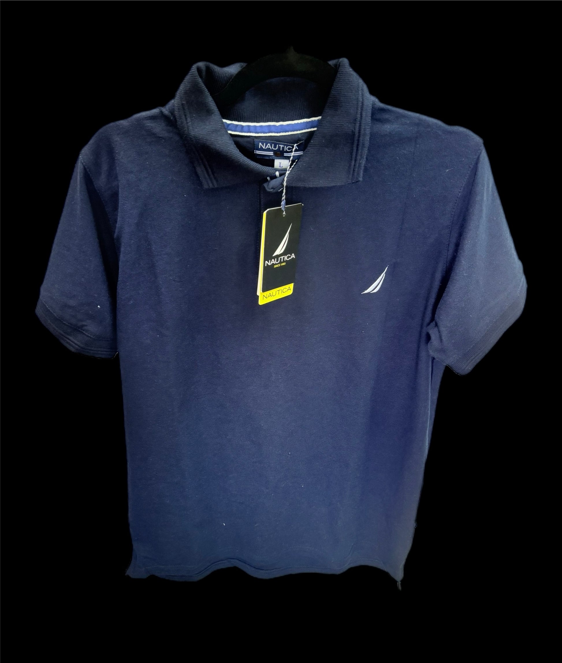 Playera tipo polo Azul Talla L