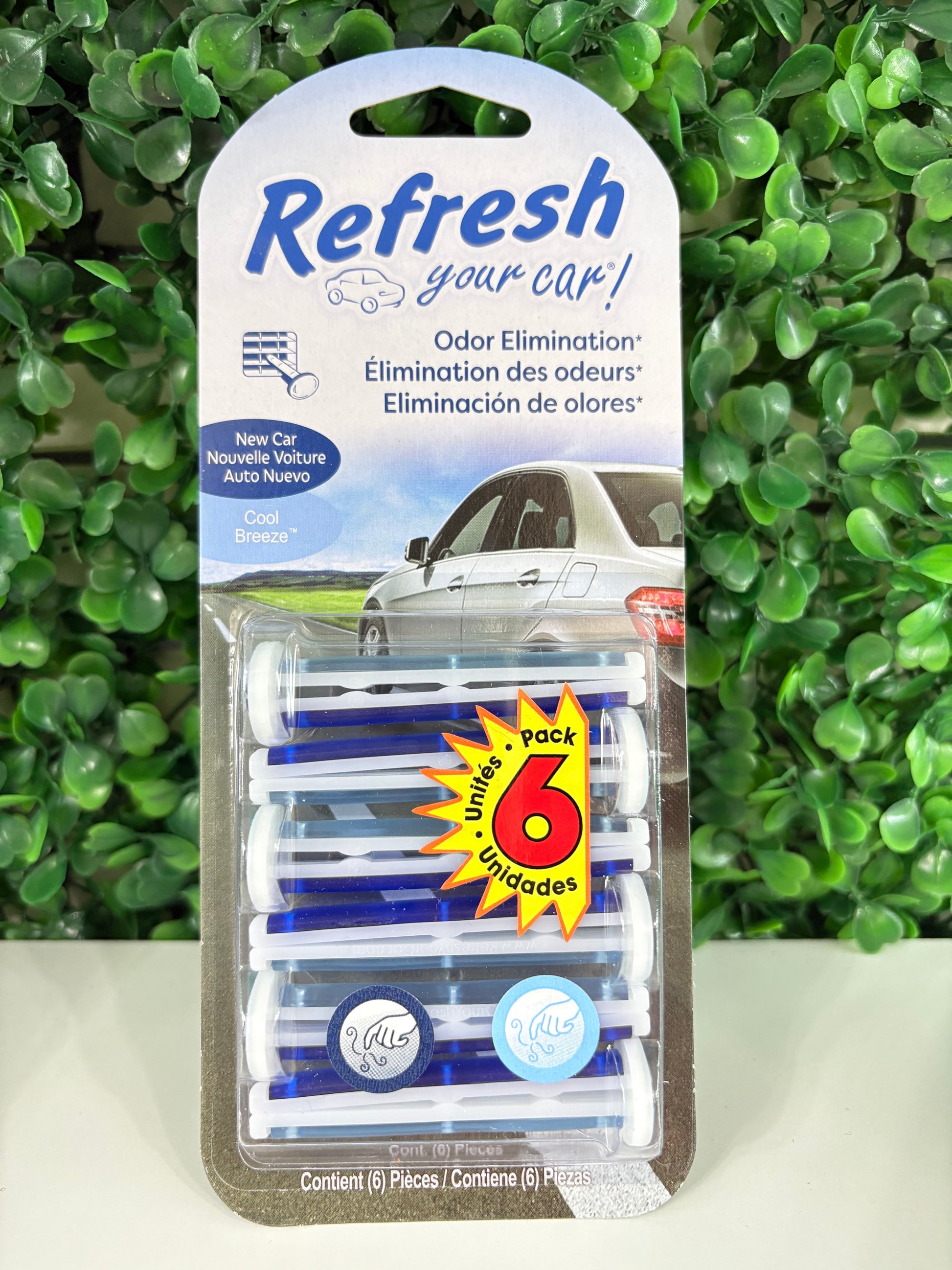 Aroma para auto en de clip Paquete con 6