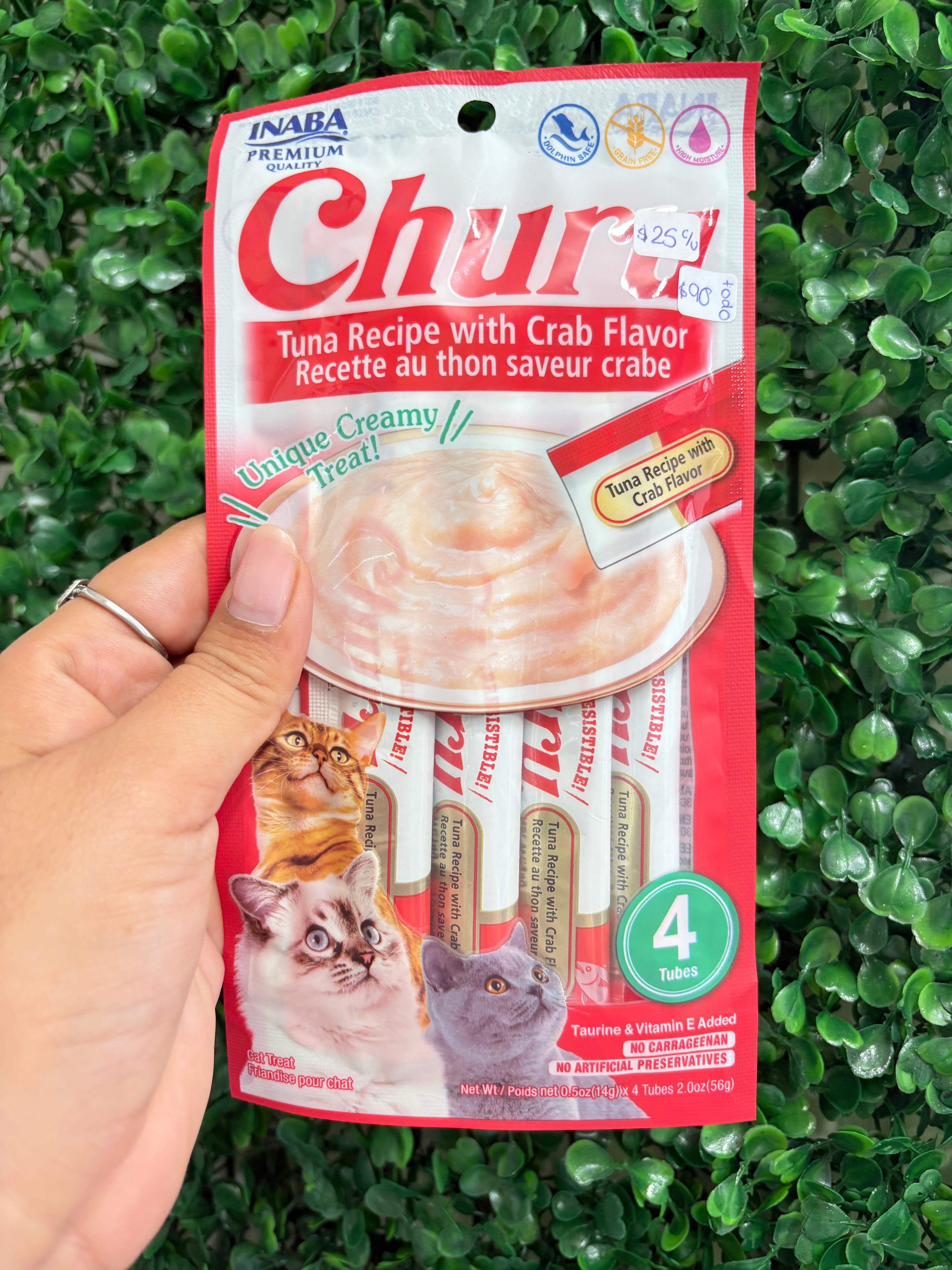 Churu para gato Atún con sabor Cangrejo