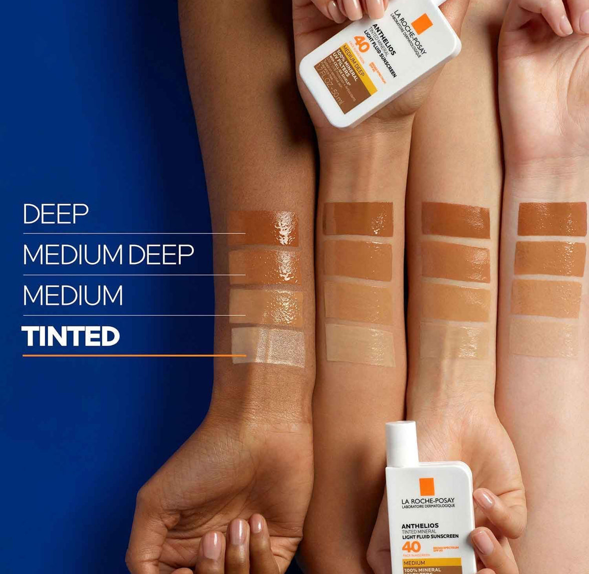 LA ROCHE-POSAY ANTHELIOS Gel crema toque seco fps50 con color 50ml