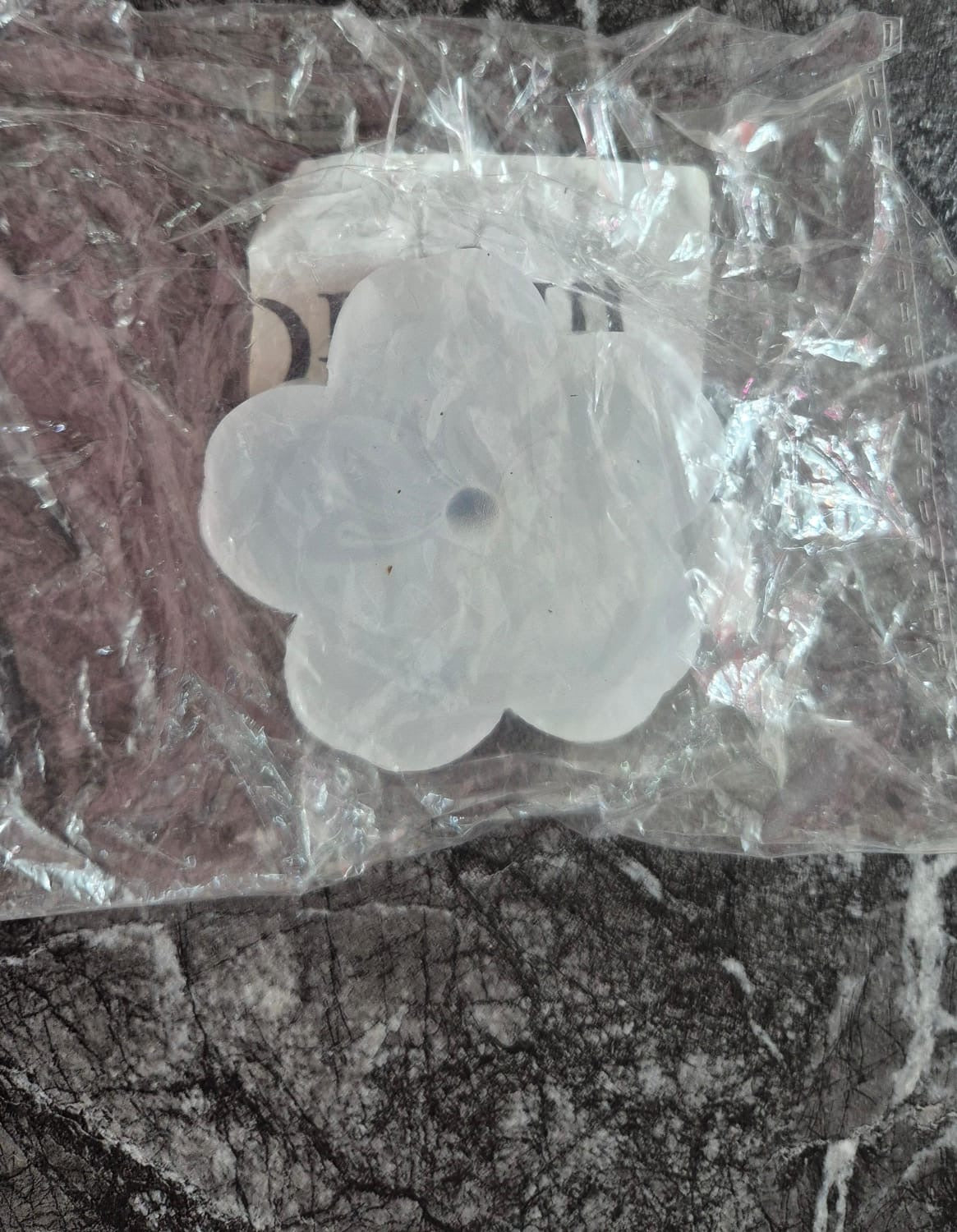 Molde de silicona flor grande para elaboración de velas.