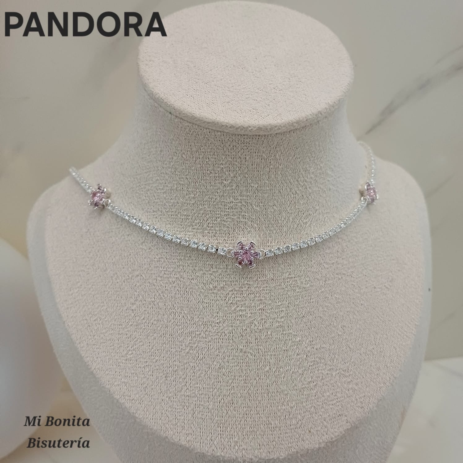 Mb-03 Collar estilo Pandora Incluye caja y paño de limpieza. Material: Baño de plata.