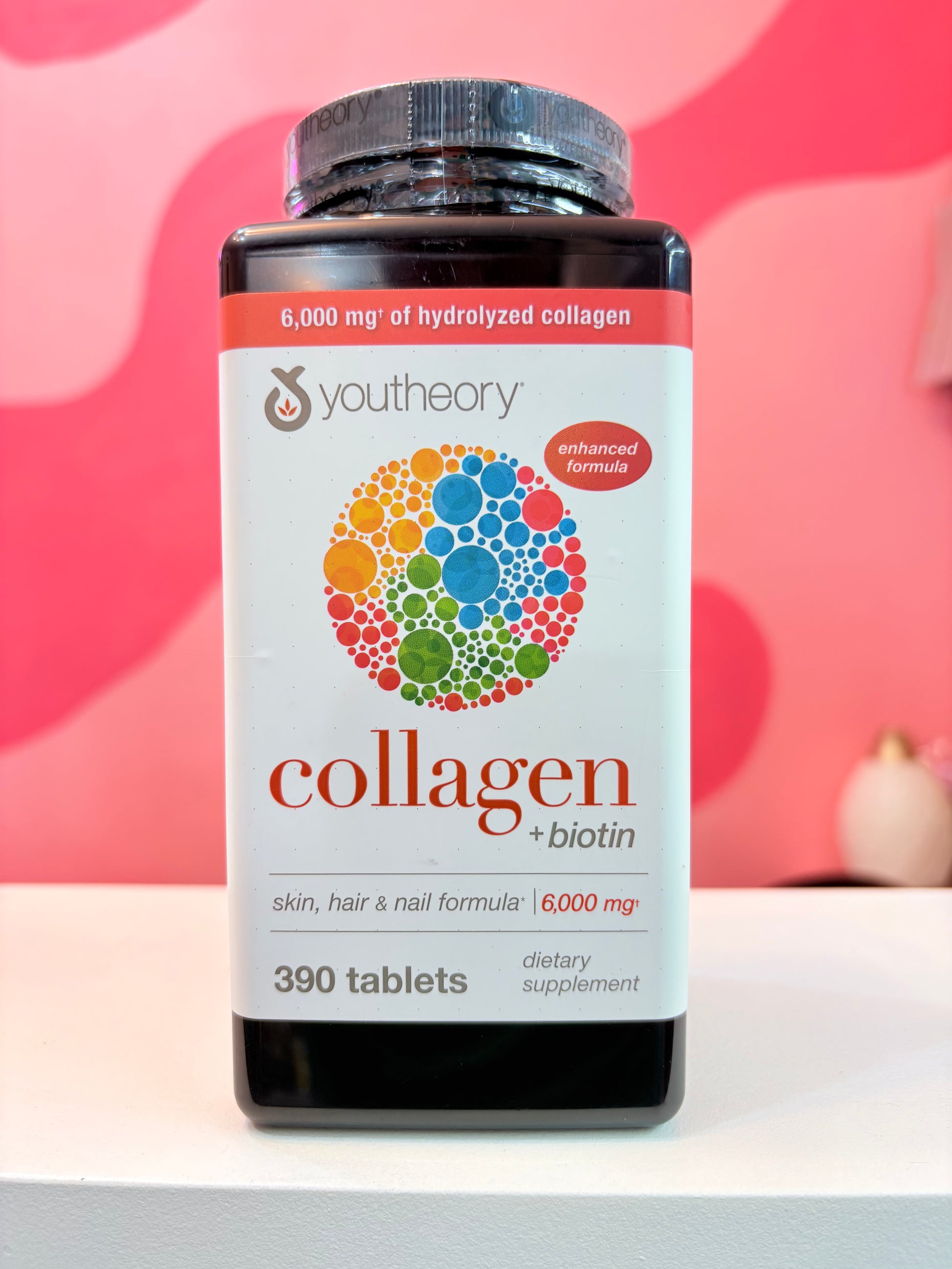 Youtheory Collagen + biotin 390 tablets