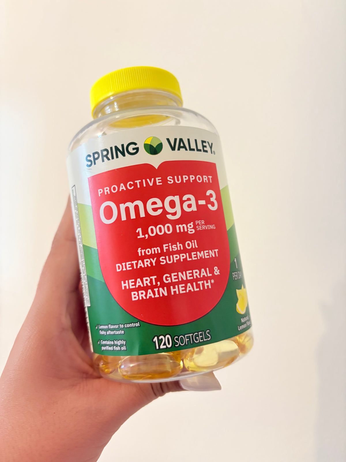 1661 Omega 3 1000mg 120 capsulas Spring Valley