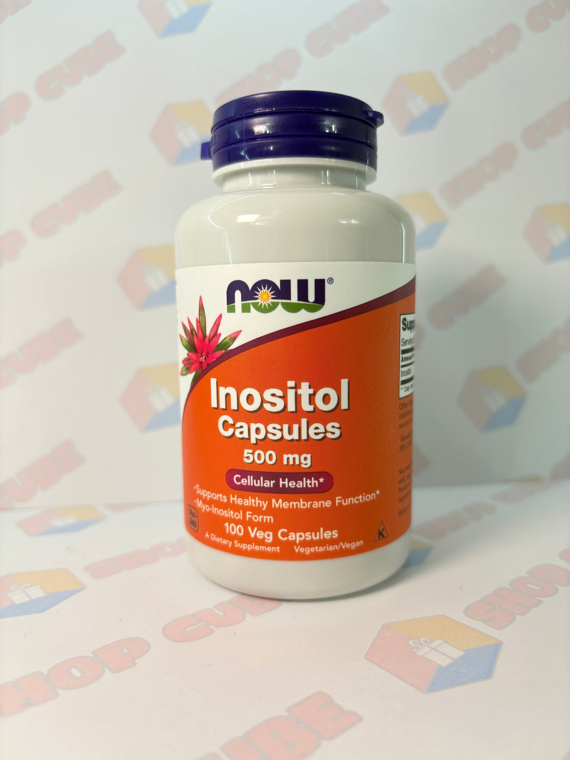 Inositol en cápsulas, 500 mg, 100 cápsulas vegetales