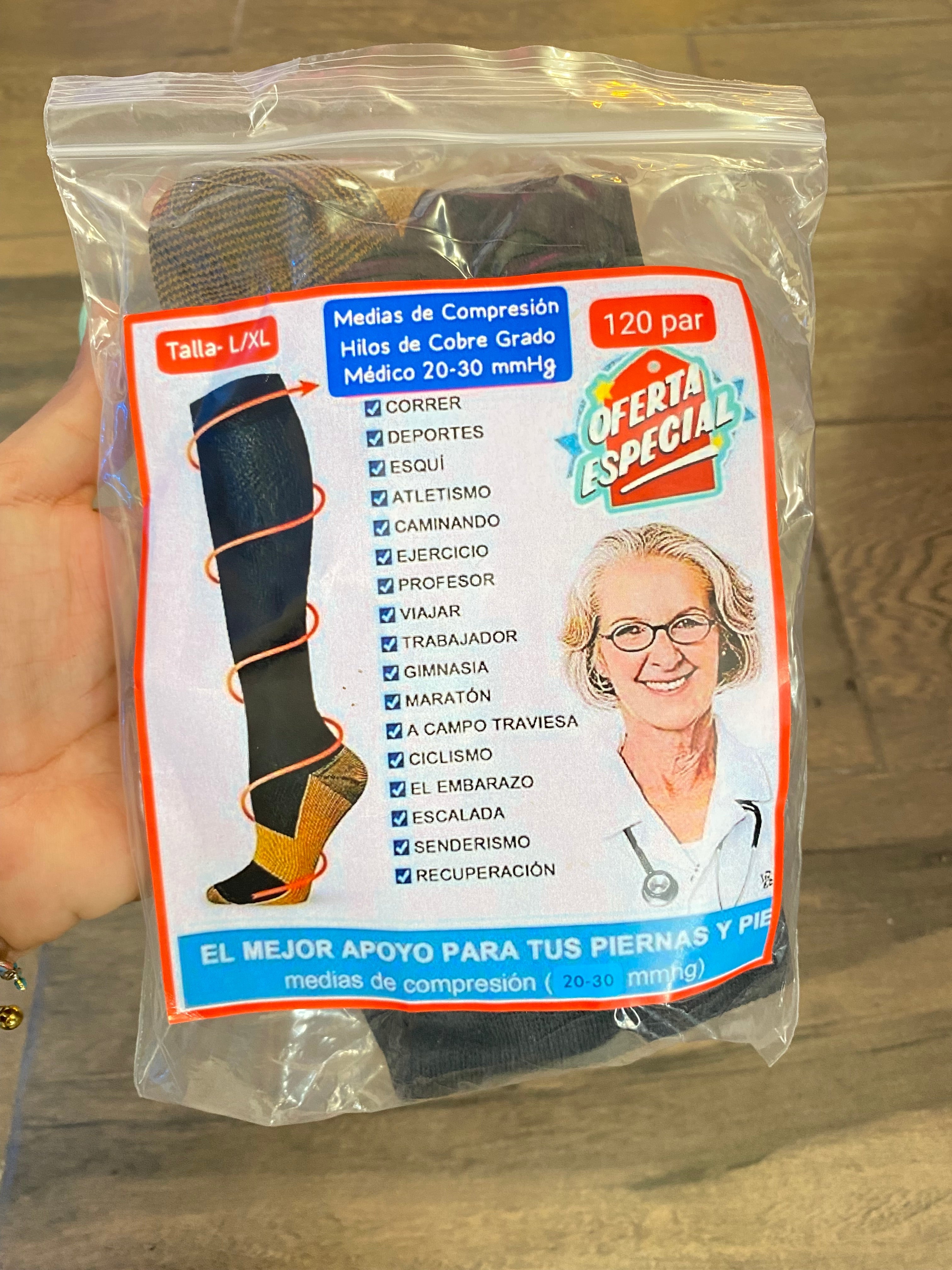 Medias compresión L-XL