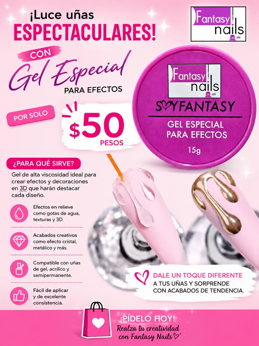21022 GEL MOLDING FANTASY NAILS