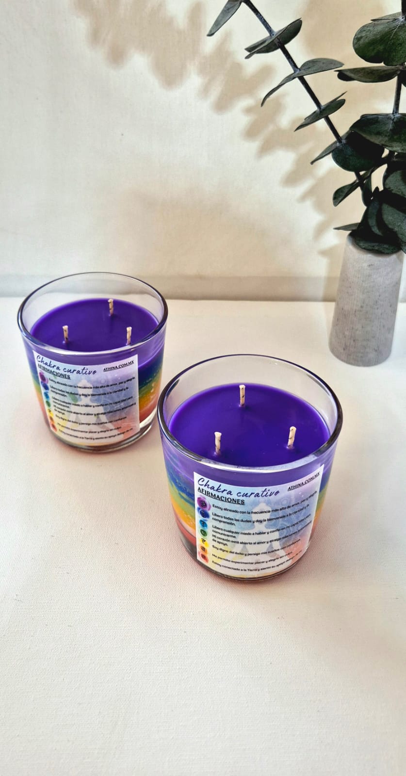 Vela de los 7 shakras Aroma Coco-Vainilla