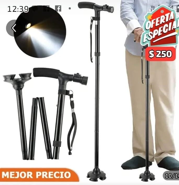 Bastón con lámpara