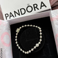 P22 Brazalete estilo Pandora Incluye caja.Material: Baño de plata.