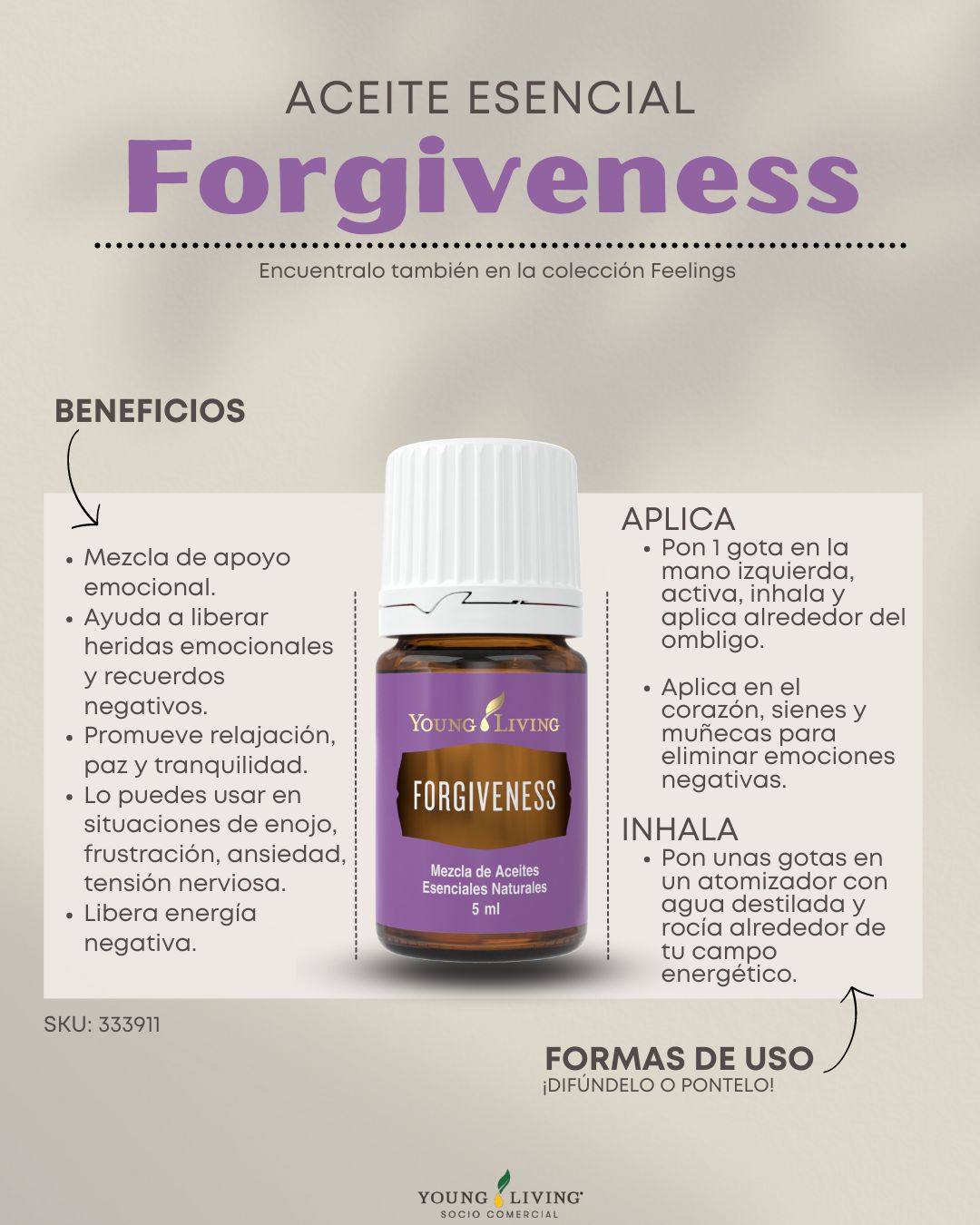 Aceite Esencial FORGIVENESS 5ml Young Living