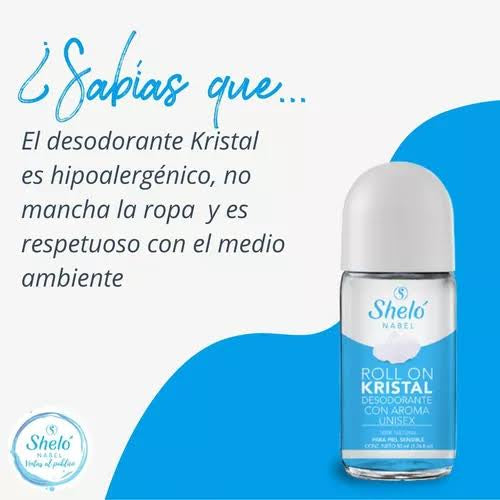 DESODORANTE ROLL ON KRISTAL CON AROMA UNISEX - Yolis Sheló Nabel