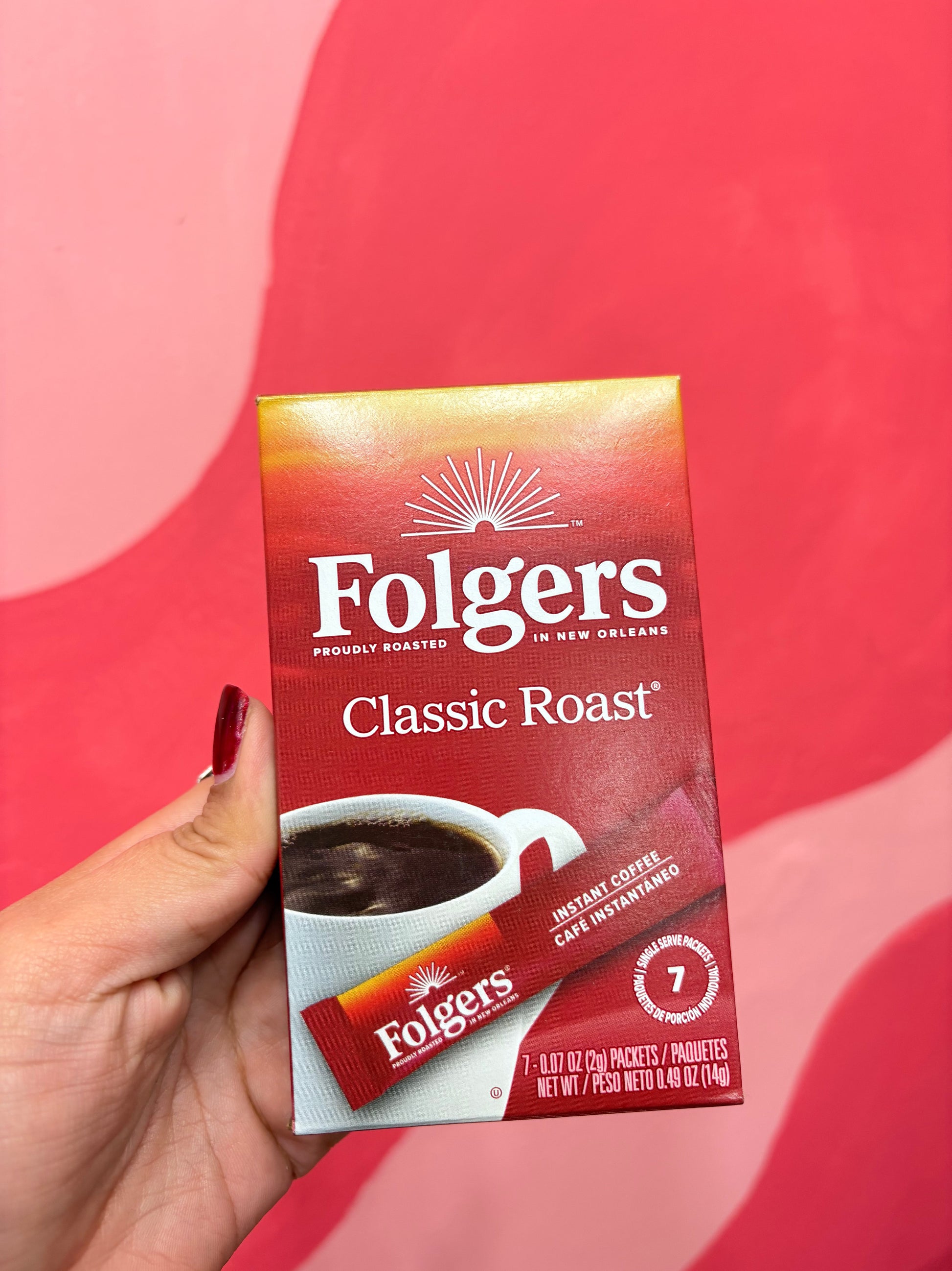 Café Folgers Classic Roast 7 Single Serve Packets