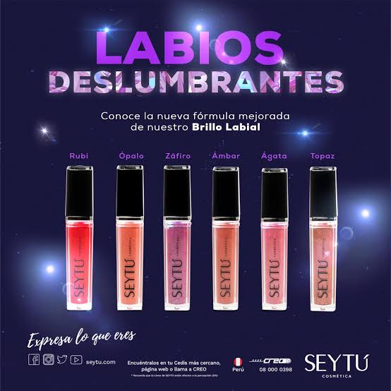Brillo labial con luz Vitamina E y Aceite de Recino