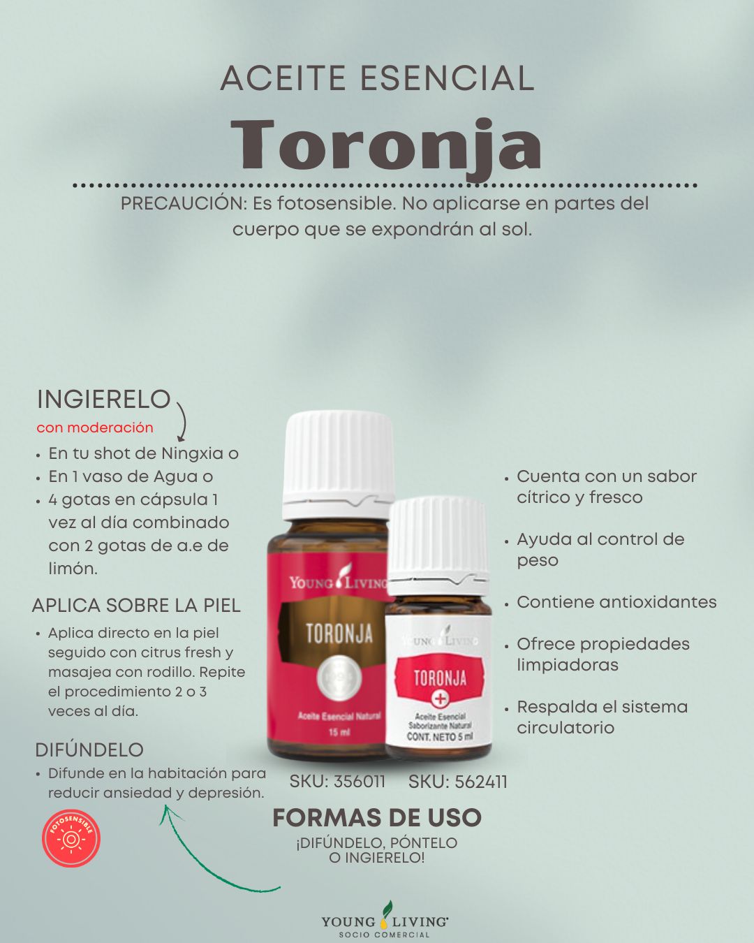 Aceite Esencial TORONJA 15ml Young Living