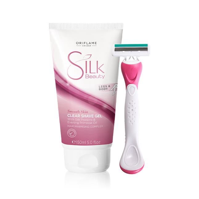 Set Gel transparente para el afeitado o rasurado. Rastrillo para el afeitado.