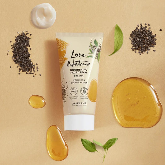 46999 Crema Facial Nutritiva con Chía y Miel Orgánica Love Nature💛