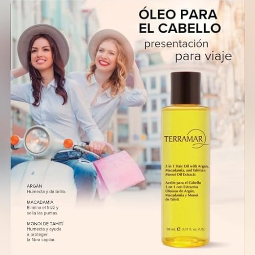 Oleo 3 en 1 tratamiento Para El Cabello maltratado Terramar
