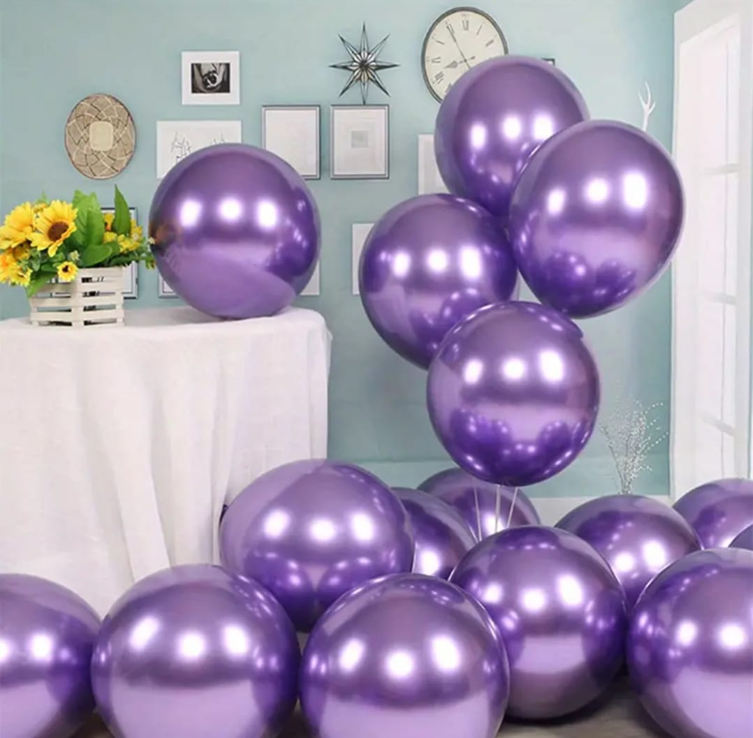 1550 BOLSA GLOBOS 100PZ METALICOS - CAMILA MC