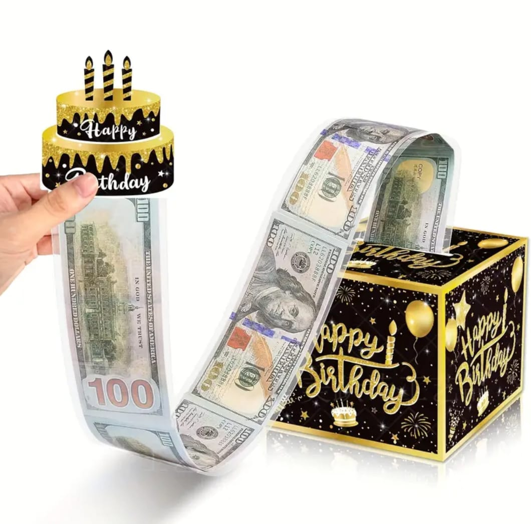 CAJA PARA SOBRE CON LETRERO CUMPLEAÑOS - CAMILA MC