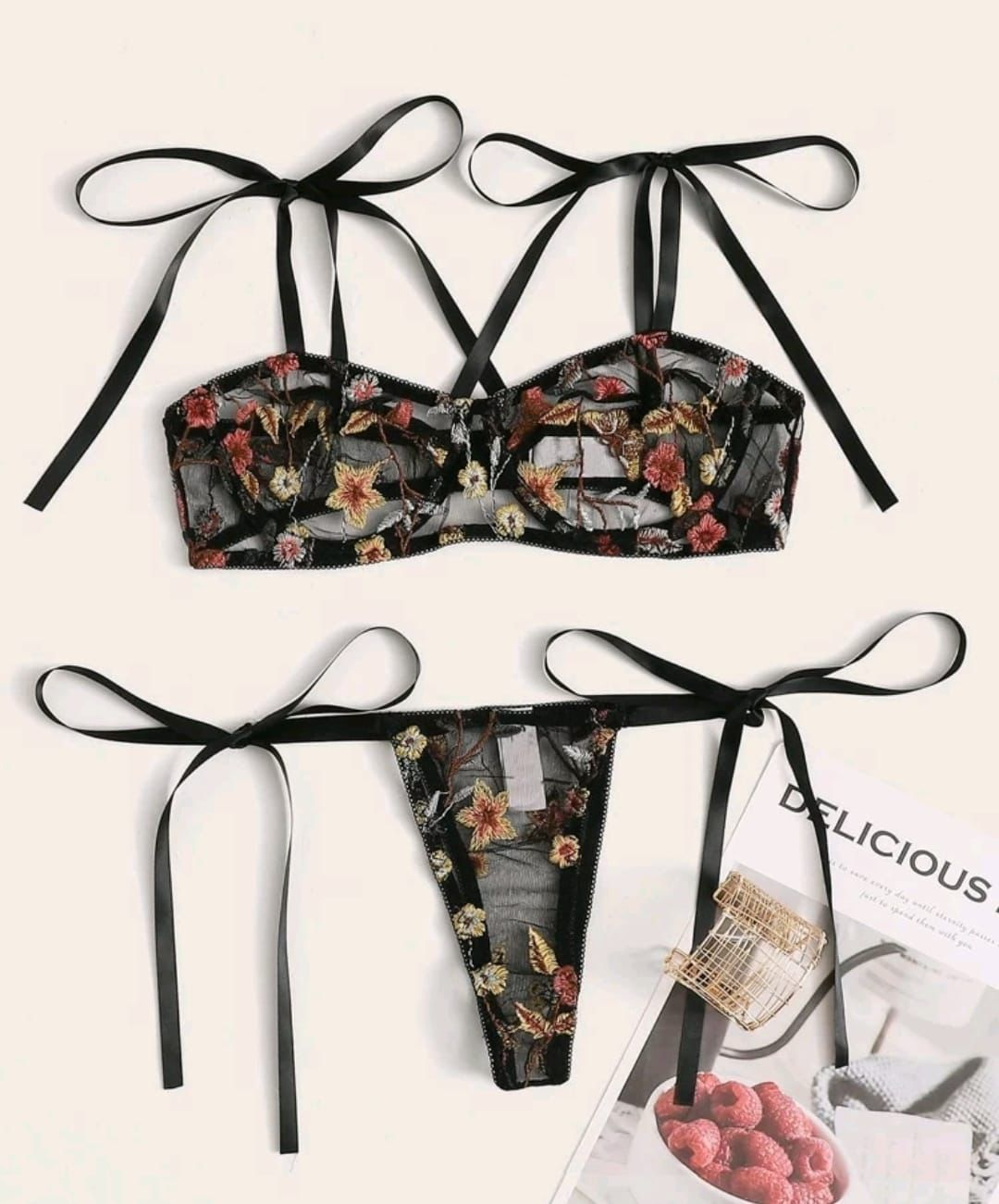 25056 Set Lenceria 2 piezas - HAPPY DONUT