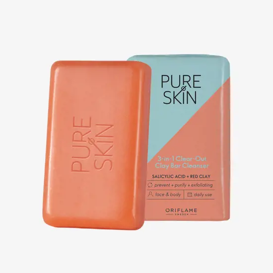 Barra Limpiadora de Arcilla 3 en 1 Clear-Out Pure Skin