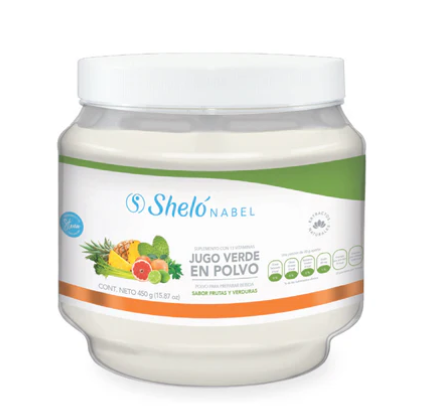 JUGO VERDE EN POLVO SABOR FRUTAS Y VERDURAS