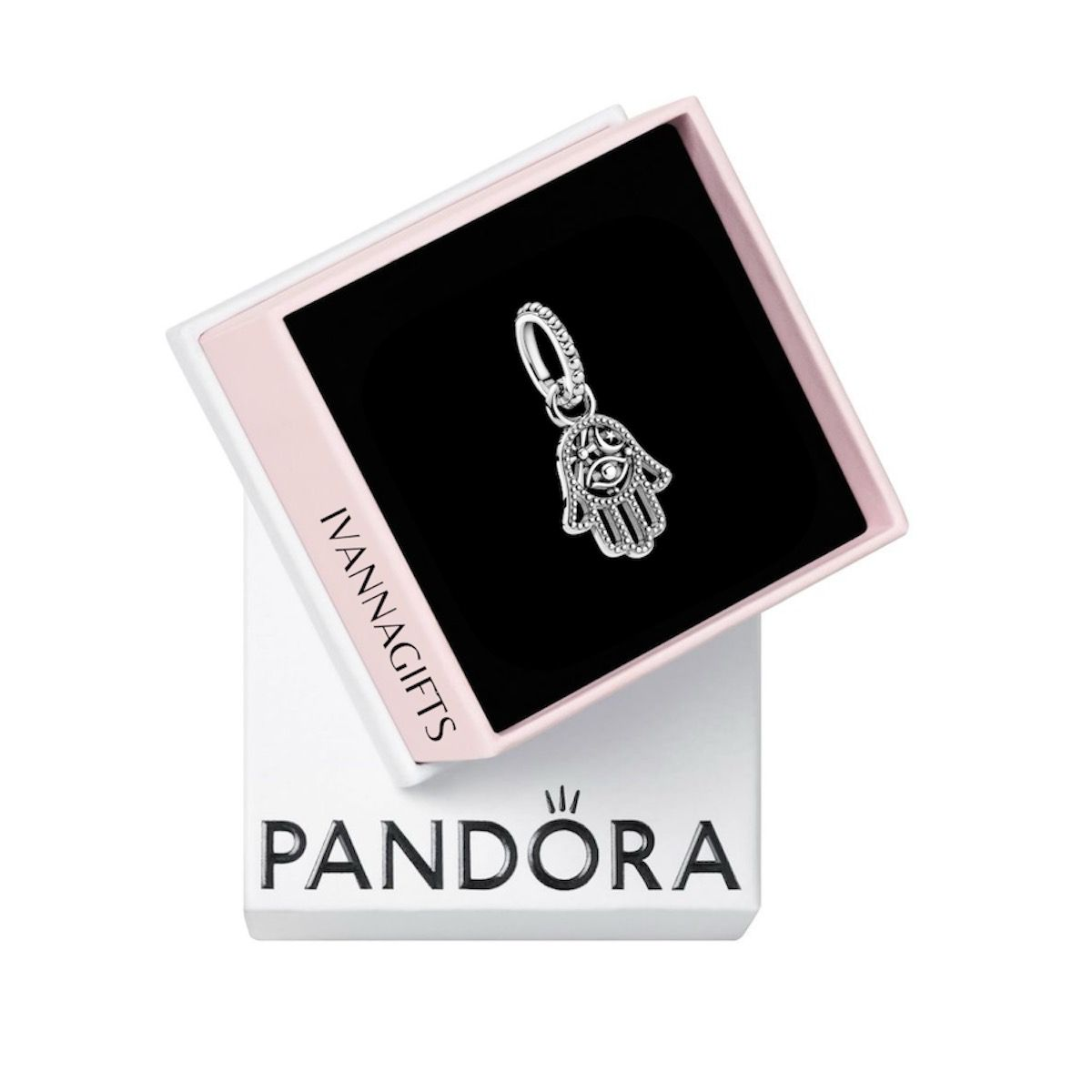 *CHP009 - Charm colgante amuleto protector de mano de Hamsa.