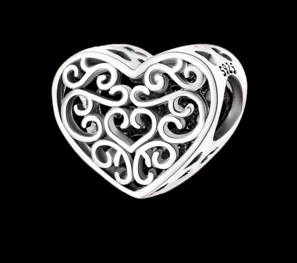 CHP130 Charm Corazón enredadera.