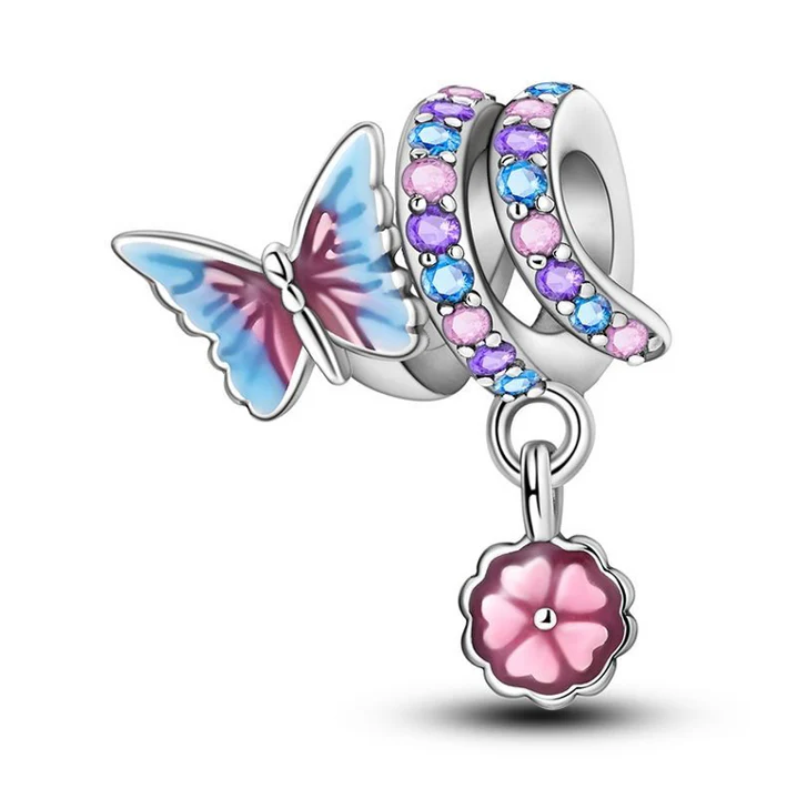 CHP169 - Charm mariposa espiral.