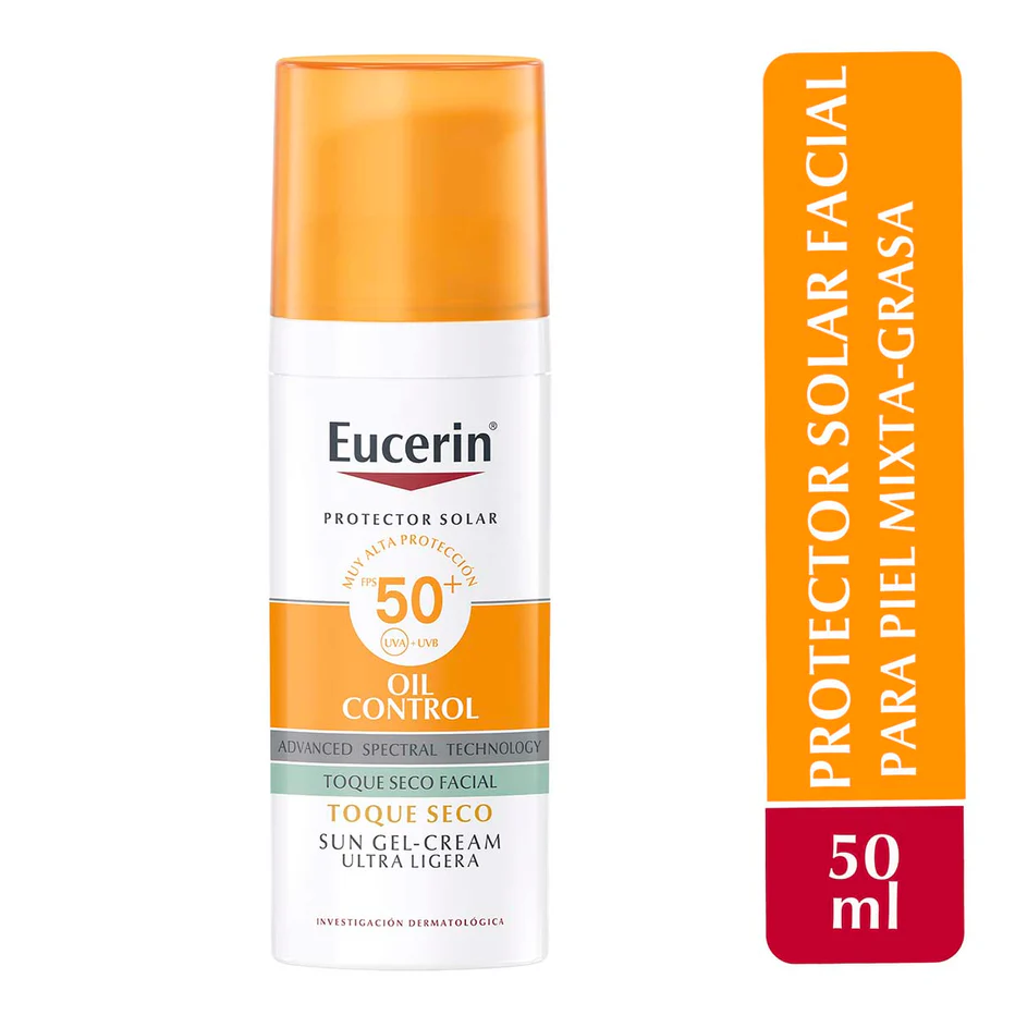 Eucerin Oil Control Gel-Creme Toque Seco Protector Solar FPS50 Facial