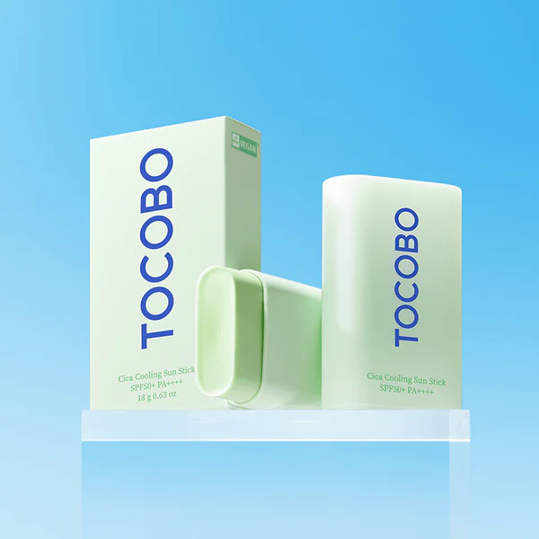 TOCOBO - Cica Cooling Sun Stick SPF 50+ PA++++ 18 Gr | Protector Solar En Barra Antiacné y Piel Sensible