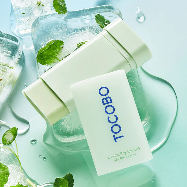 TOCOBO - Cica Cooling Sun Stick SPF 50+ PA++++ 18 Gr | Protector Solar En Barra Antiacné y Piel Sensible