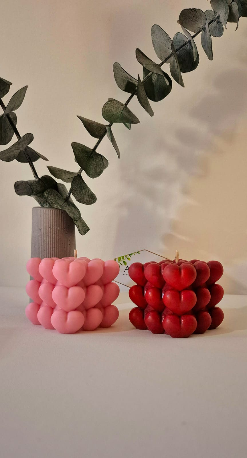 Vela decorativa con aroma Bubble candle Corazón