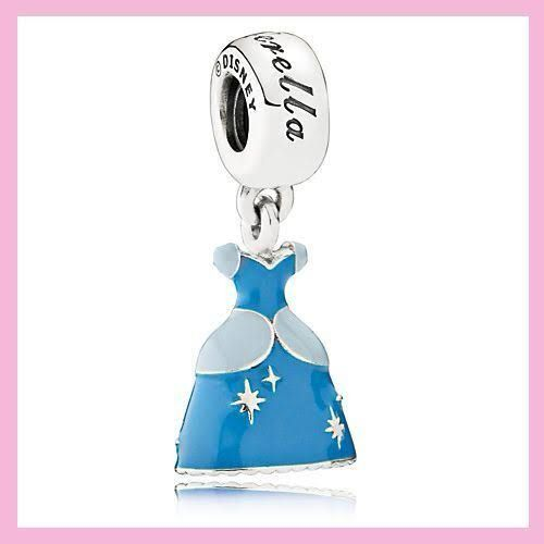 *CHP037 - Charm princesas Disney vestido Cinderella.