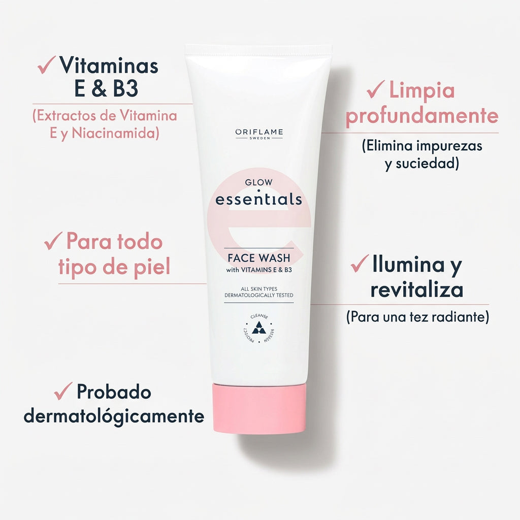Limpiador Facial Aclarador con Vitaminas E & B3 - ORIFLAME